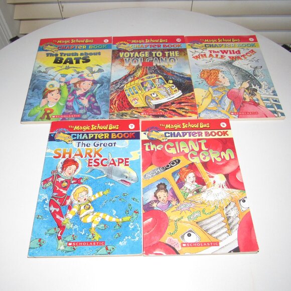 Set of (5) THE MAGIC SCHOOL BUS Chapter Books (Reading Level 3)~Science Fun! - Picture 1 of 3